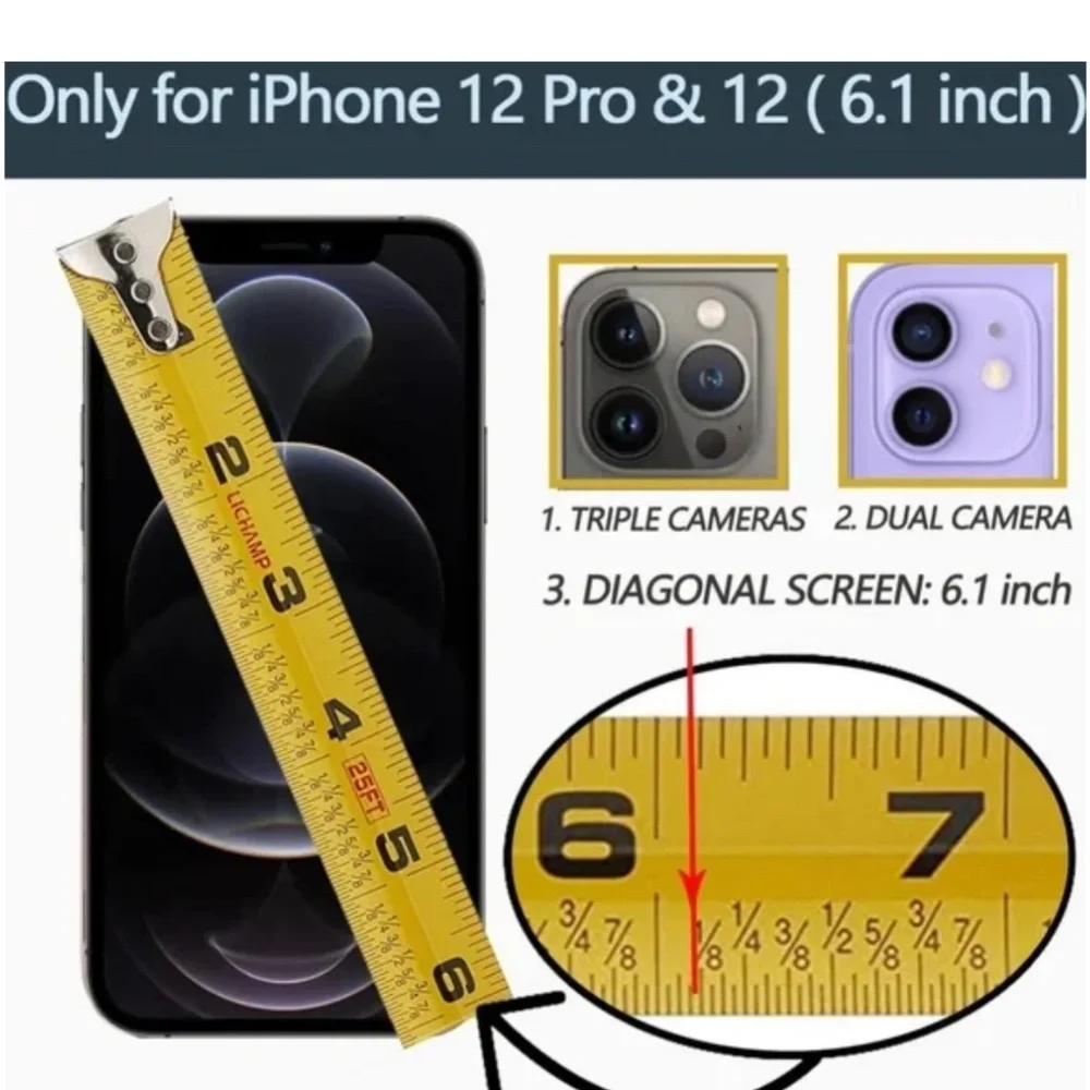 Lameeku Wallet Case Compatible with iPhone 12 Pro Beige